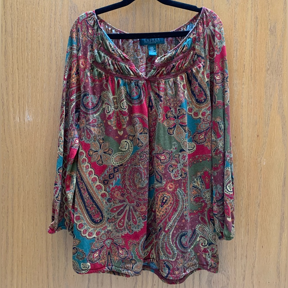 NWOT Ralph Lauren Petite Cotton Blouse
